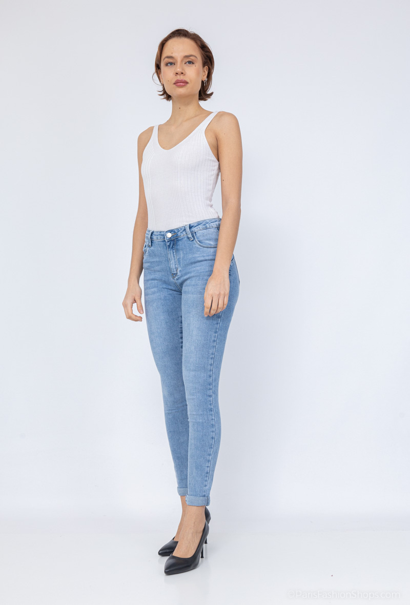 Großhändler DESTINA - Stretch-Jeans mit Push-up-Passform