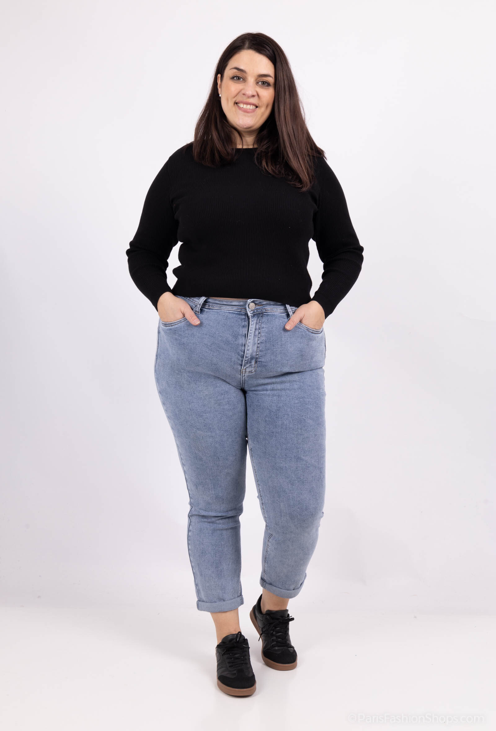 Großhändler DESTINA - GT Mom-Jeans in Sand-Waschung