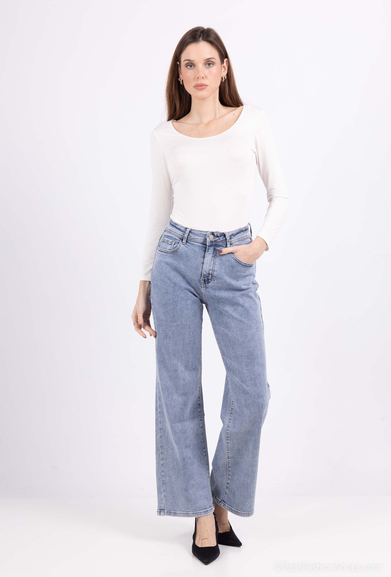 Großhändler DESTINA - Gerade Jeans mit weiter Passform