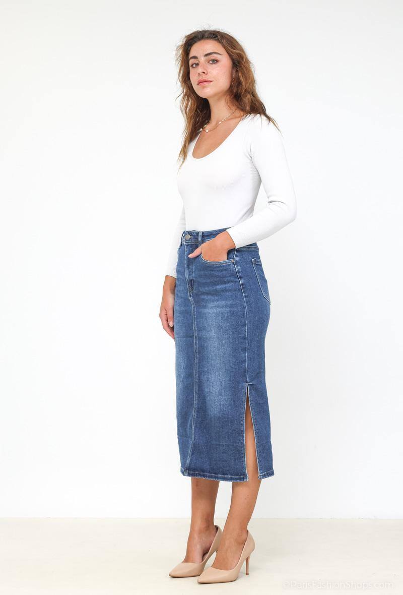 Großhändler DESTINA - Stretch-Jeansrock
