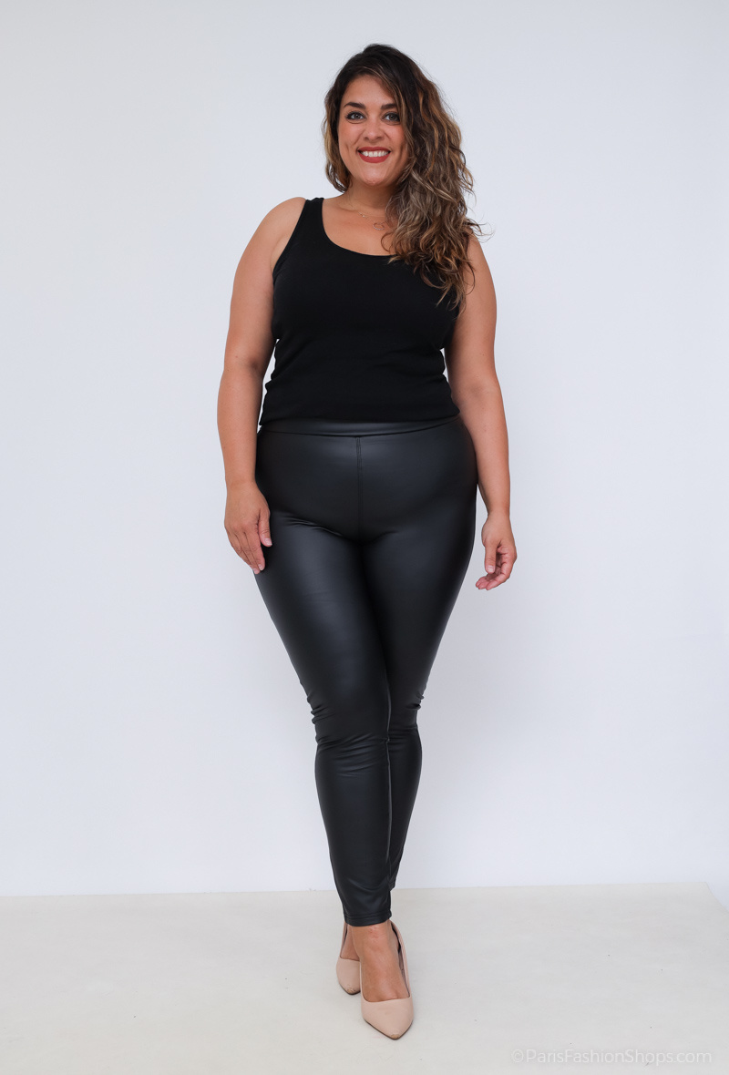 Großhändler DESTINA - Lederleggings in Übergröße