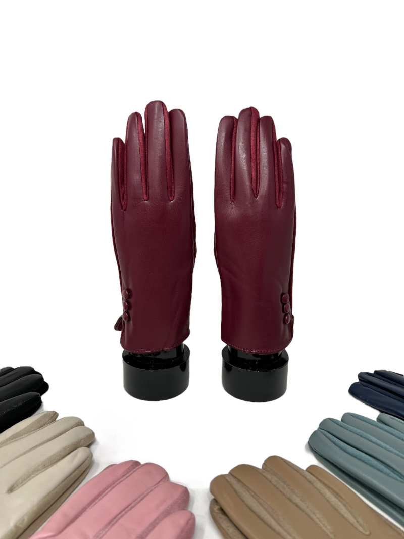 Mayorista DH DIFFUSION - Guantes de terciopelo rodeados de forro de piel sintética táctil para mujer.