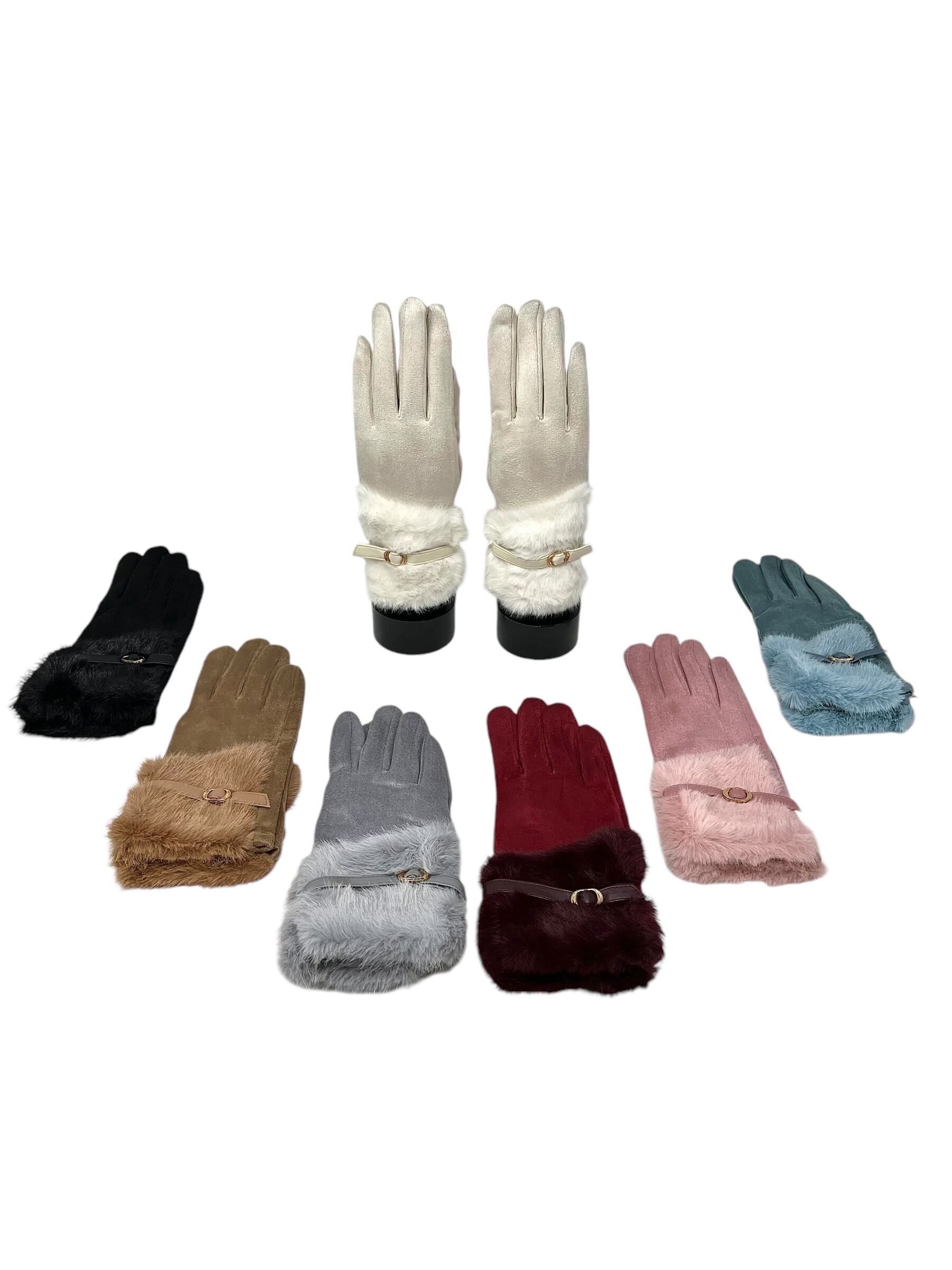 Wholesaler DH DIFFUSION - Women touch gloves Fur Lining Extra Warm