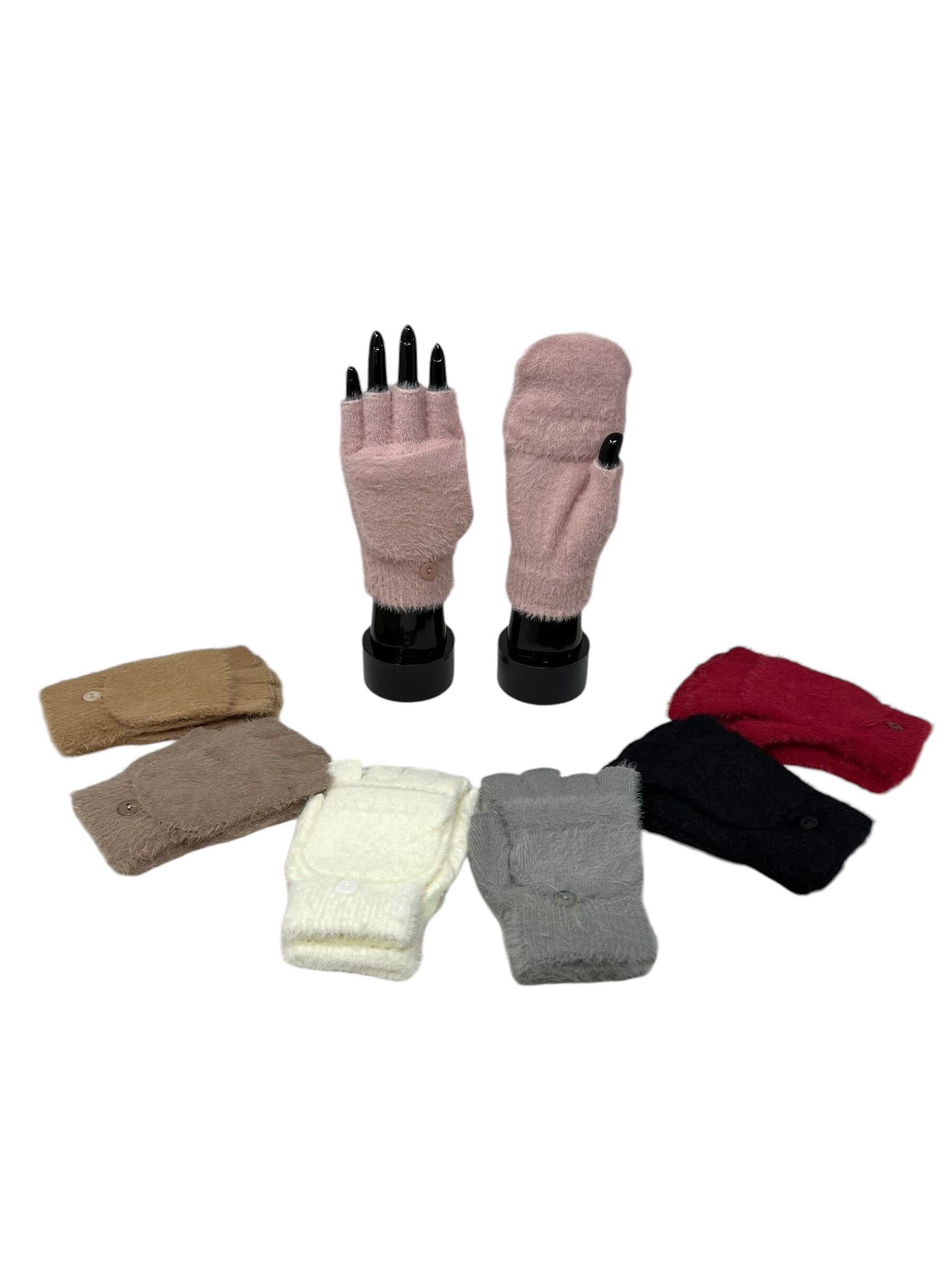 Wholesaler DH DIFFUSION - Women's Tactile Mitten - Fluffy - Soft Moumoute