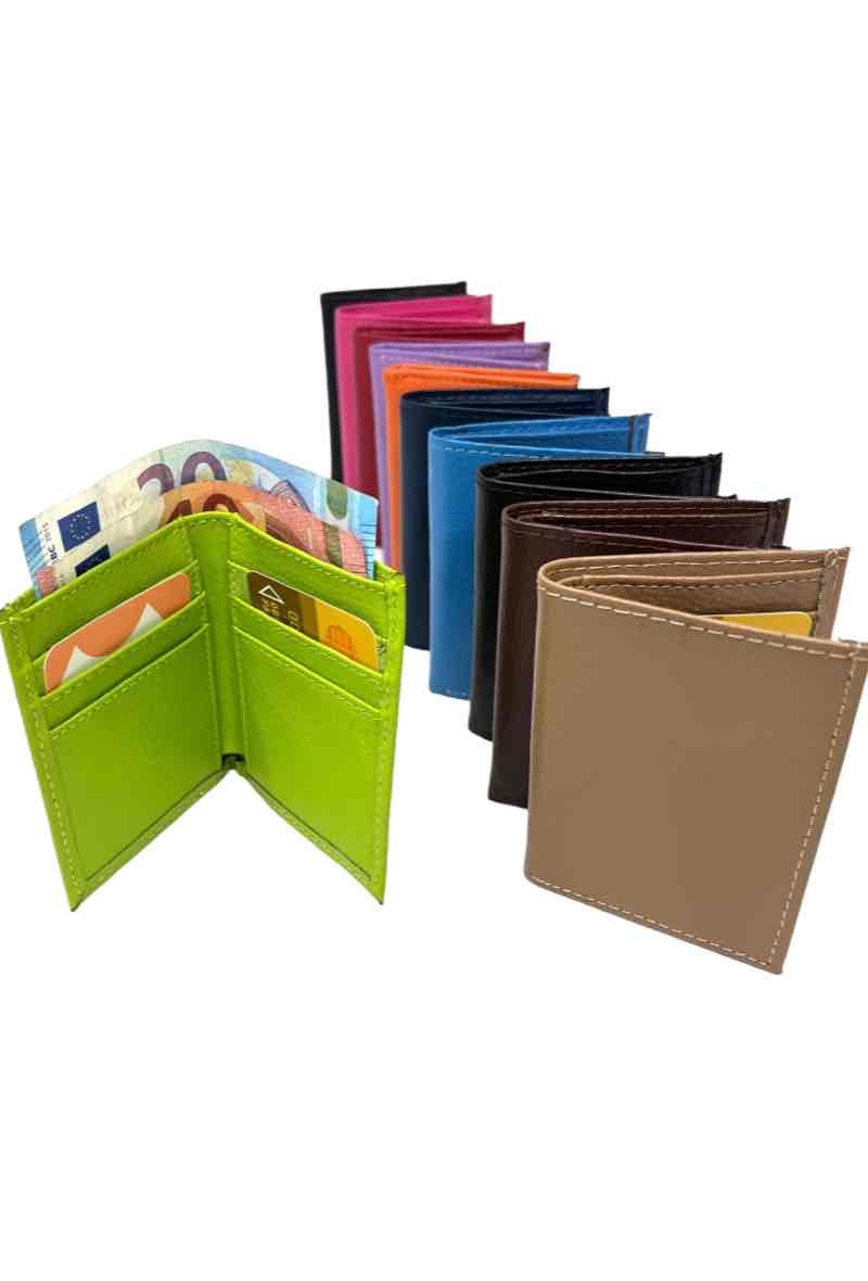 Grossiste DH DIFFUSION - Porte-cartes en Cuir Espèces Rangement de 6 CB - Petits Prix GARANTIS