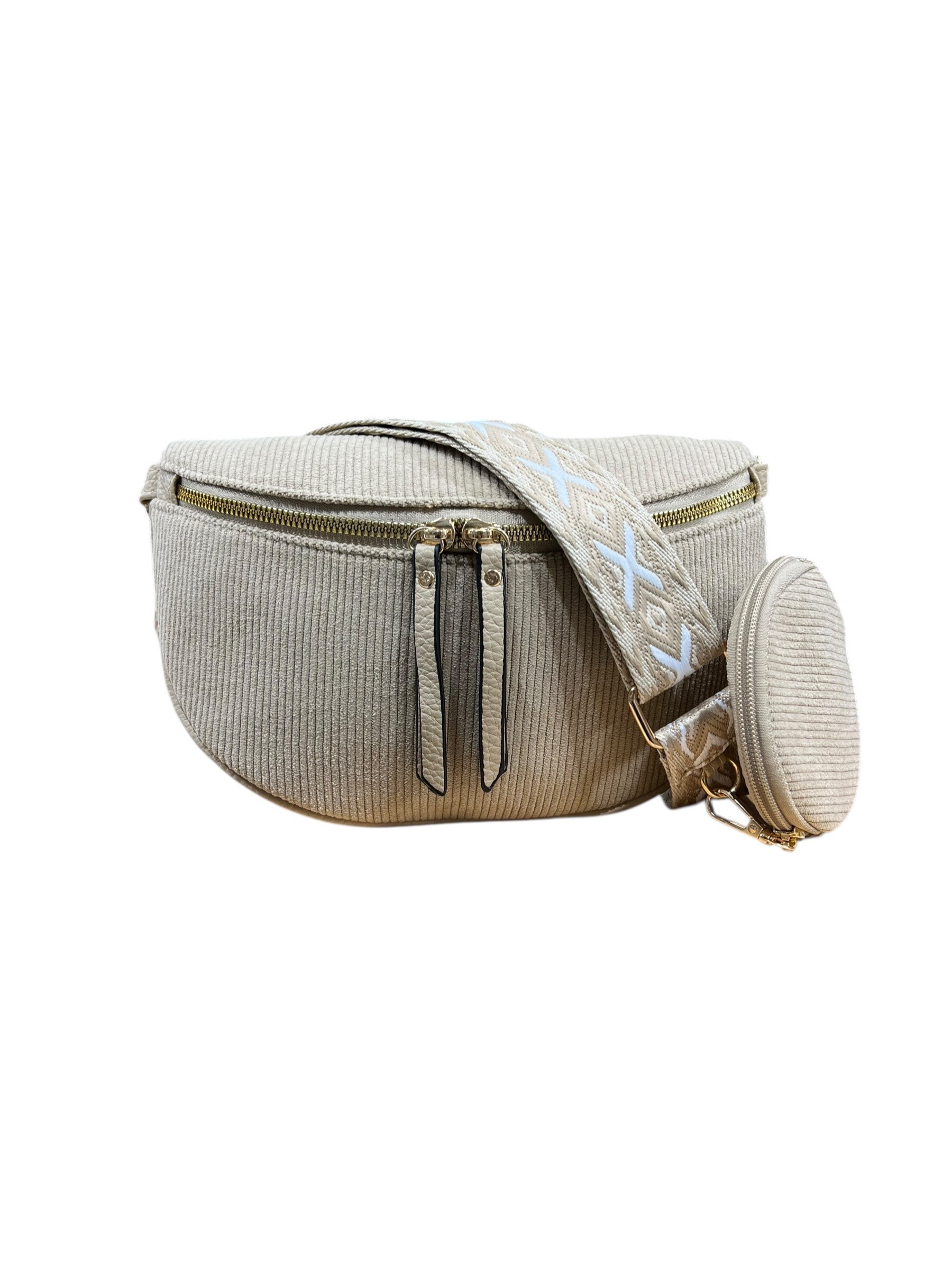Grossiste DH DIFFUSION - Sac Banane Velours Belles Bandoulières Large 3,8cm - Confort Tendance Pratique