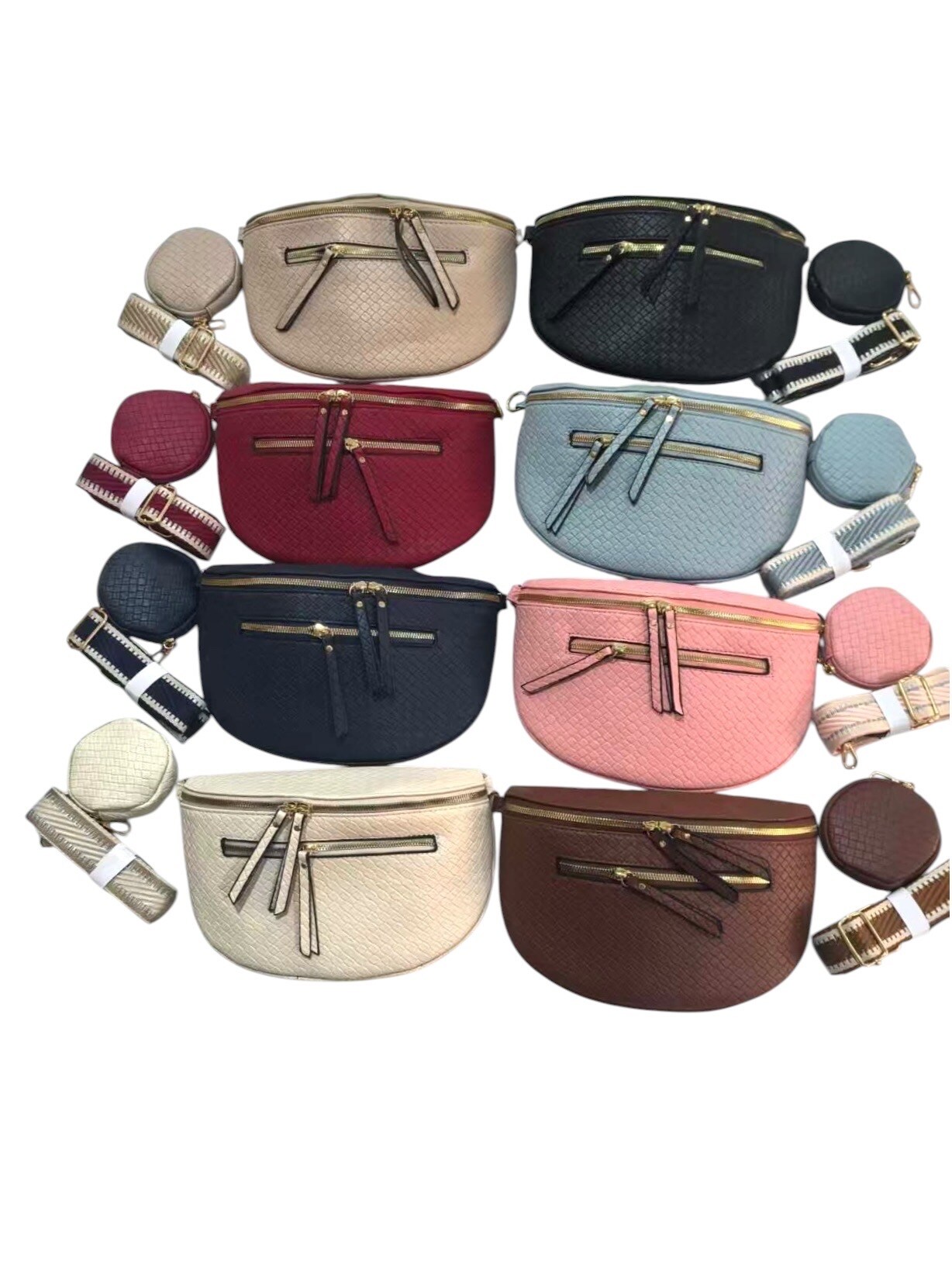 Grossiste DH DIFFUSION - Sac Banane Jean Nubuck - Bandoulière Large 4cm - Confort Tendance Pratique
