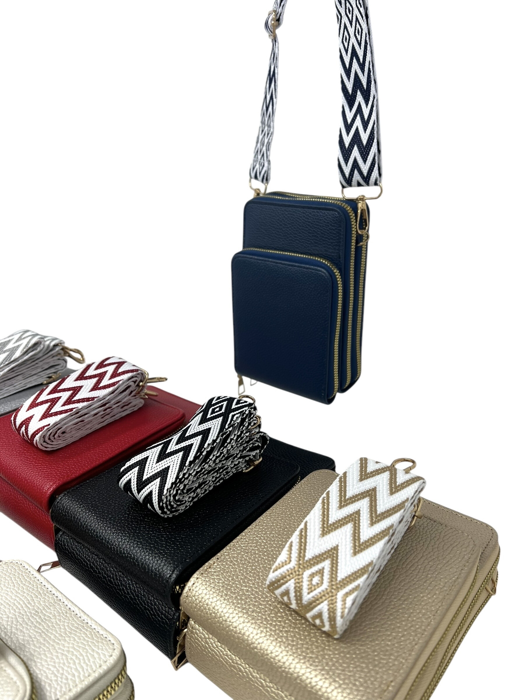 Wholesaler DH DIFFUSION - Phone Bag Wallet with shoulder strap - 3 compartments