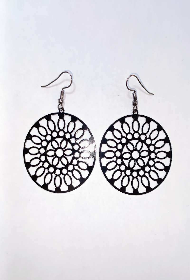 Wholesaler Diamond - Round patterned earring