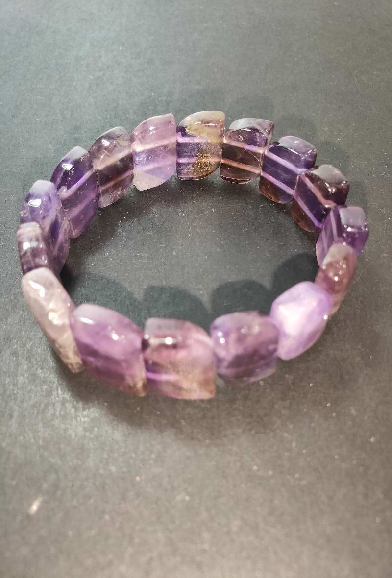 Grossiste Diamond - BRACELET AMETHYSTE FEUILLE