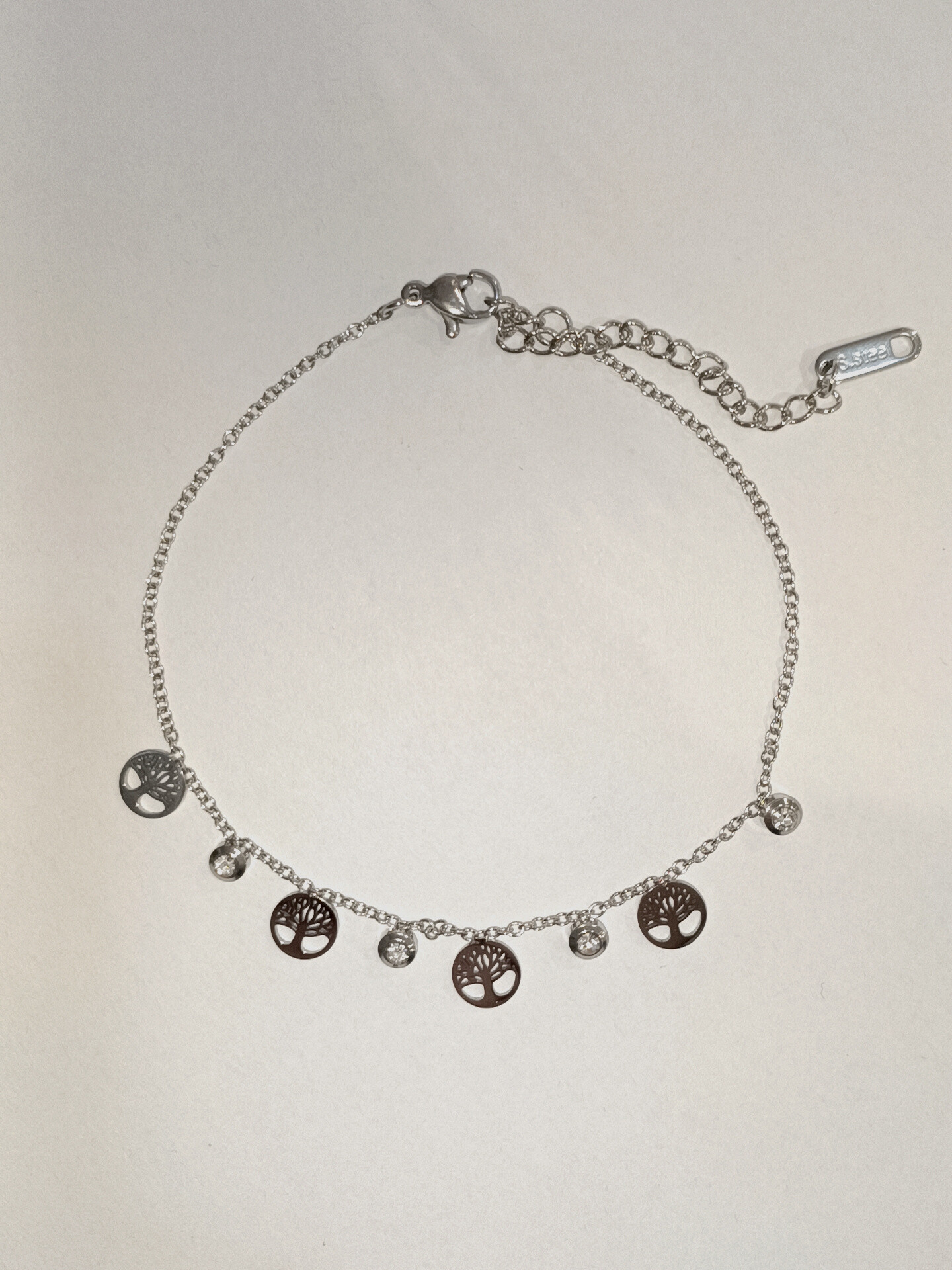 Wholesaler Diamond - Ankle chain ​​steel strass palmier