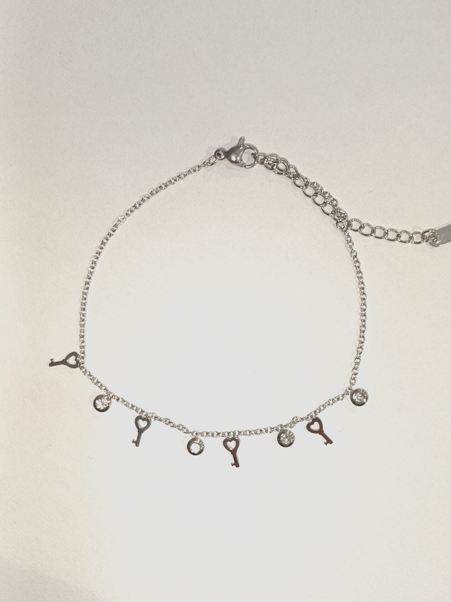 Wholesaler Diamond - Ankle chain ​​steel strass palmier