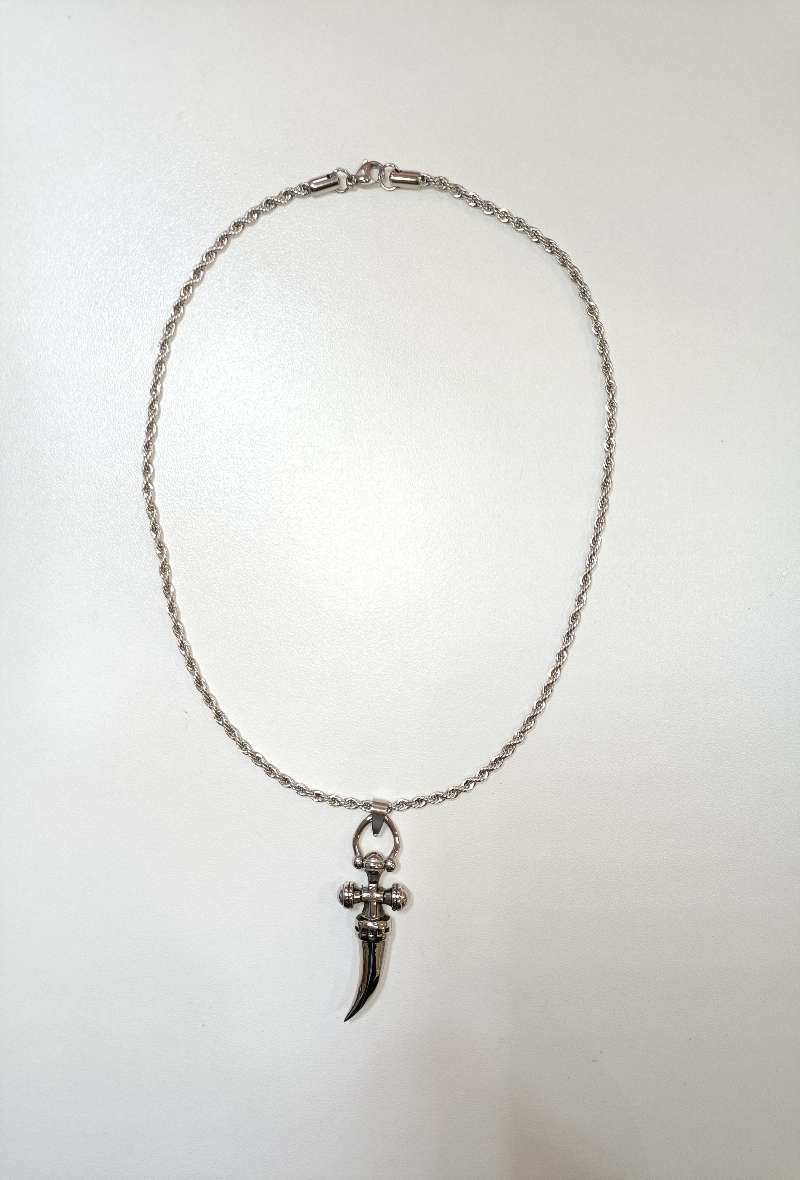 Grossiste Diamond - COLLIER ACIER CROIX PIC