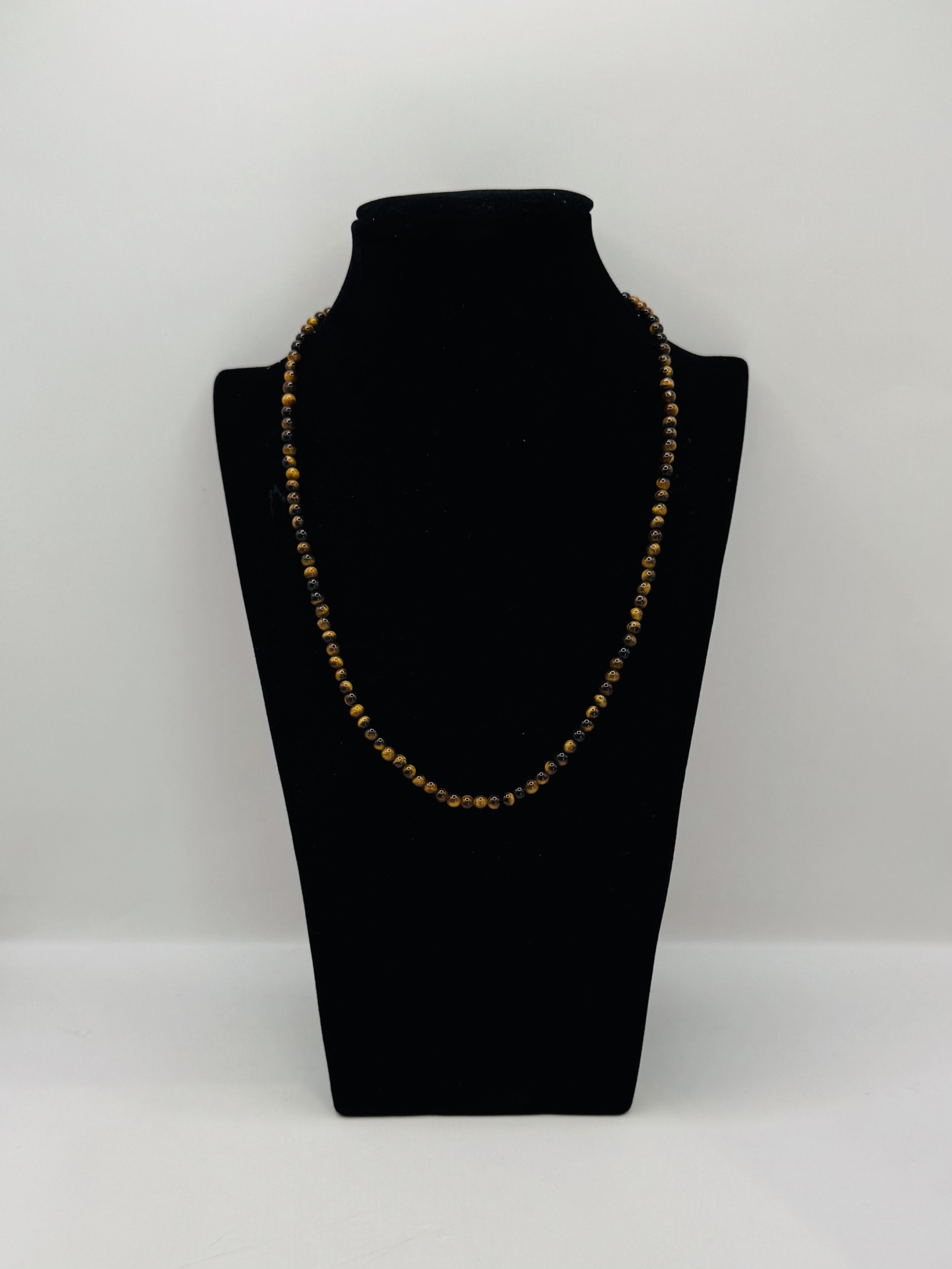 Grossiste Diamond - Collier œil de tigre boule rond