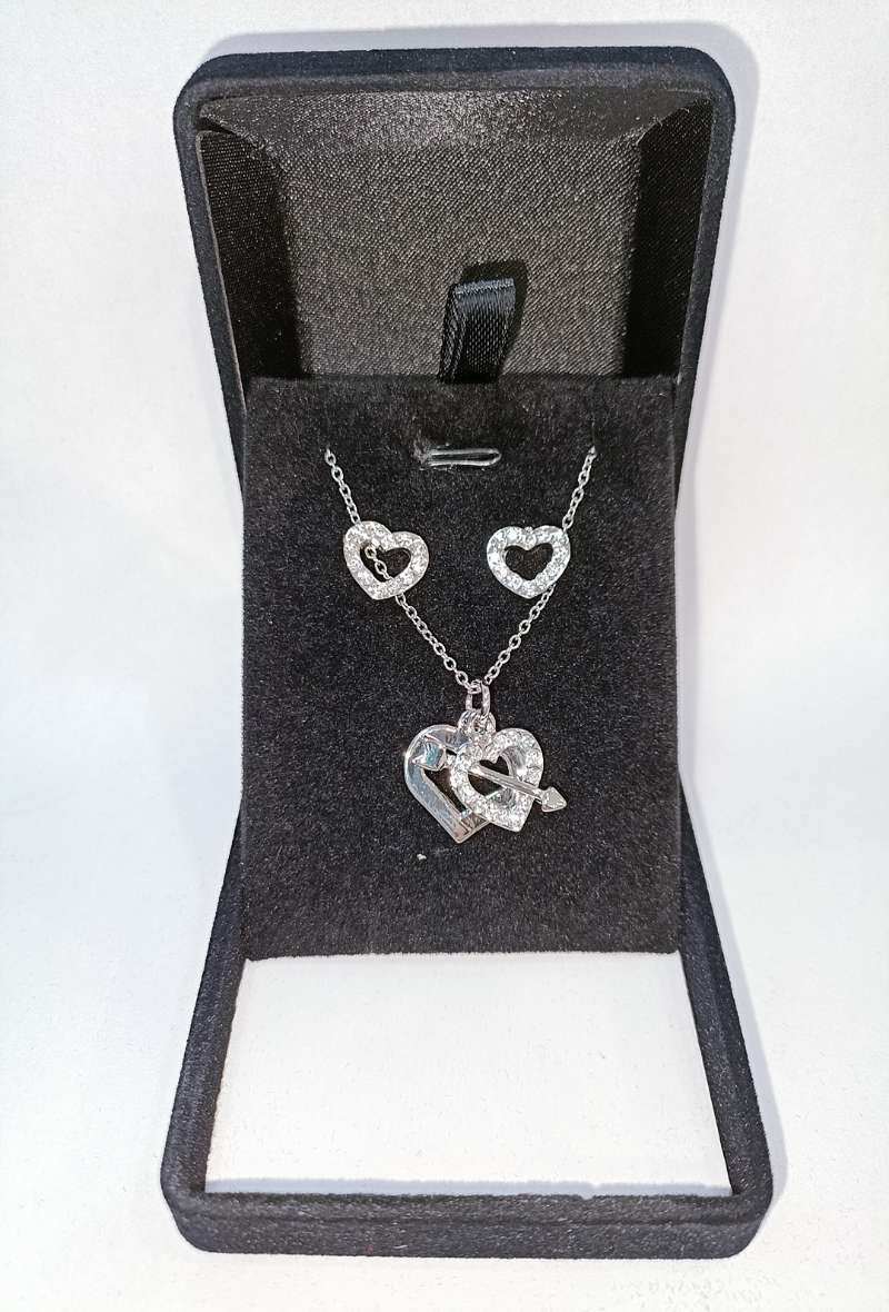 Grossiste Diamond - COFFRET DOUBLE COEUR FLECHE