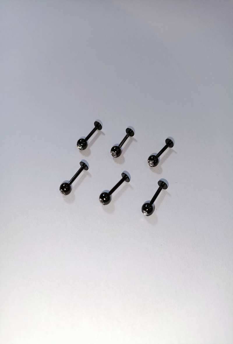 Grossiste Diamond - PIERCING LABRET BOULE GROS STRASS 8