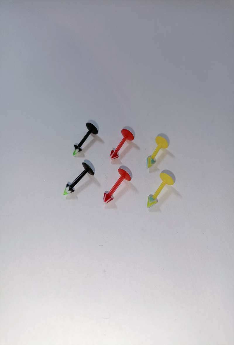 Grossiste Diamond - PIERCING LABRET PIC PLASTIQUE