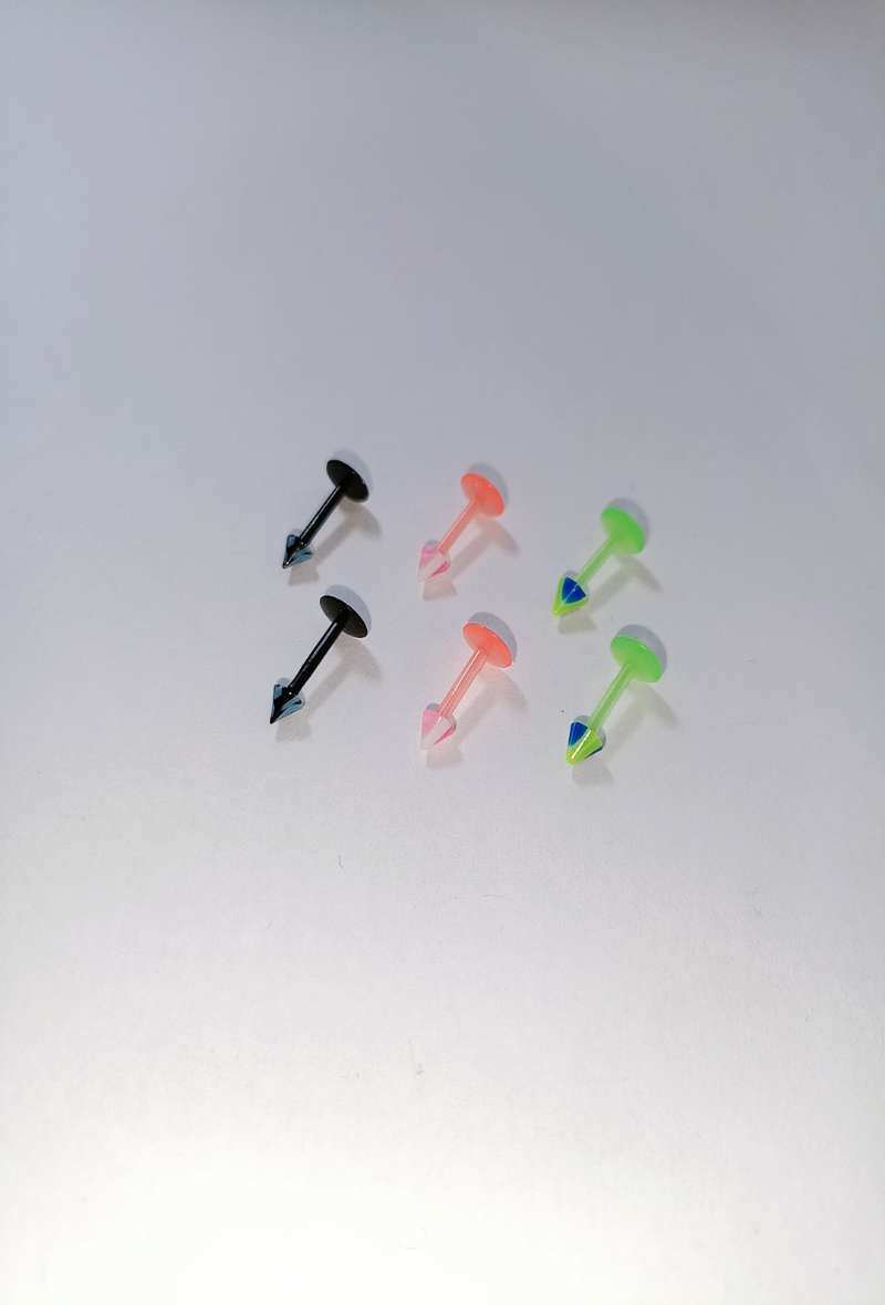 Grossiste Diamond - PIERCING LABRET PIC PLASTIQUE