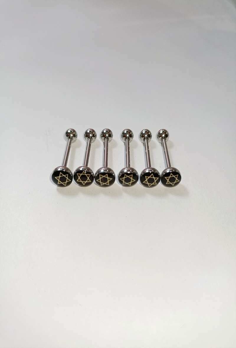 Grossiste Diamond - PIERCING LANGUE ETOILE DE DAVID