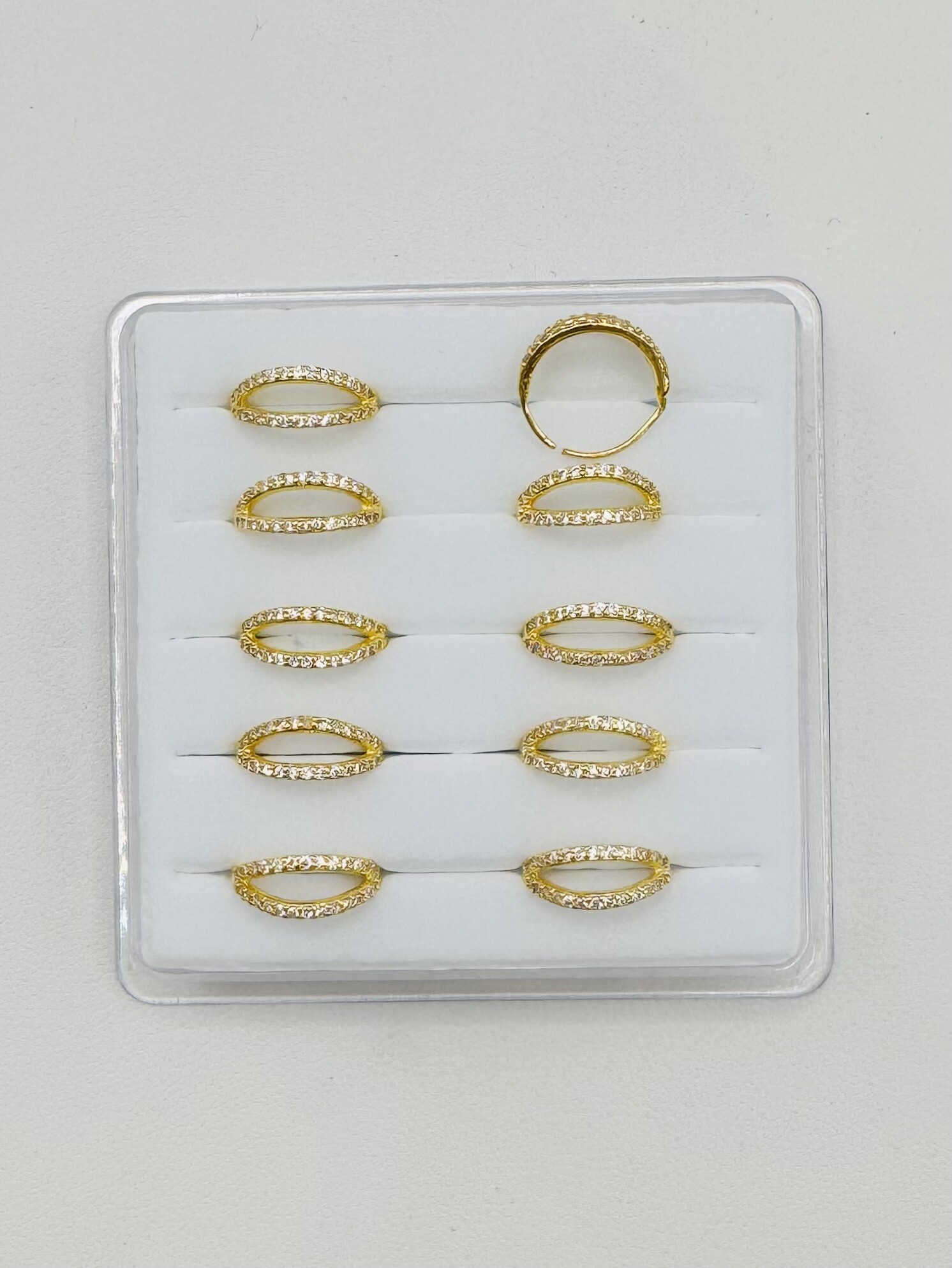 Großhändler Diamond - Doppelter Nasenring mit Strasssteinen