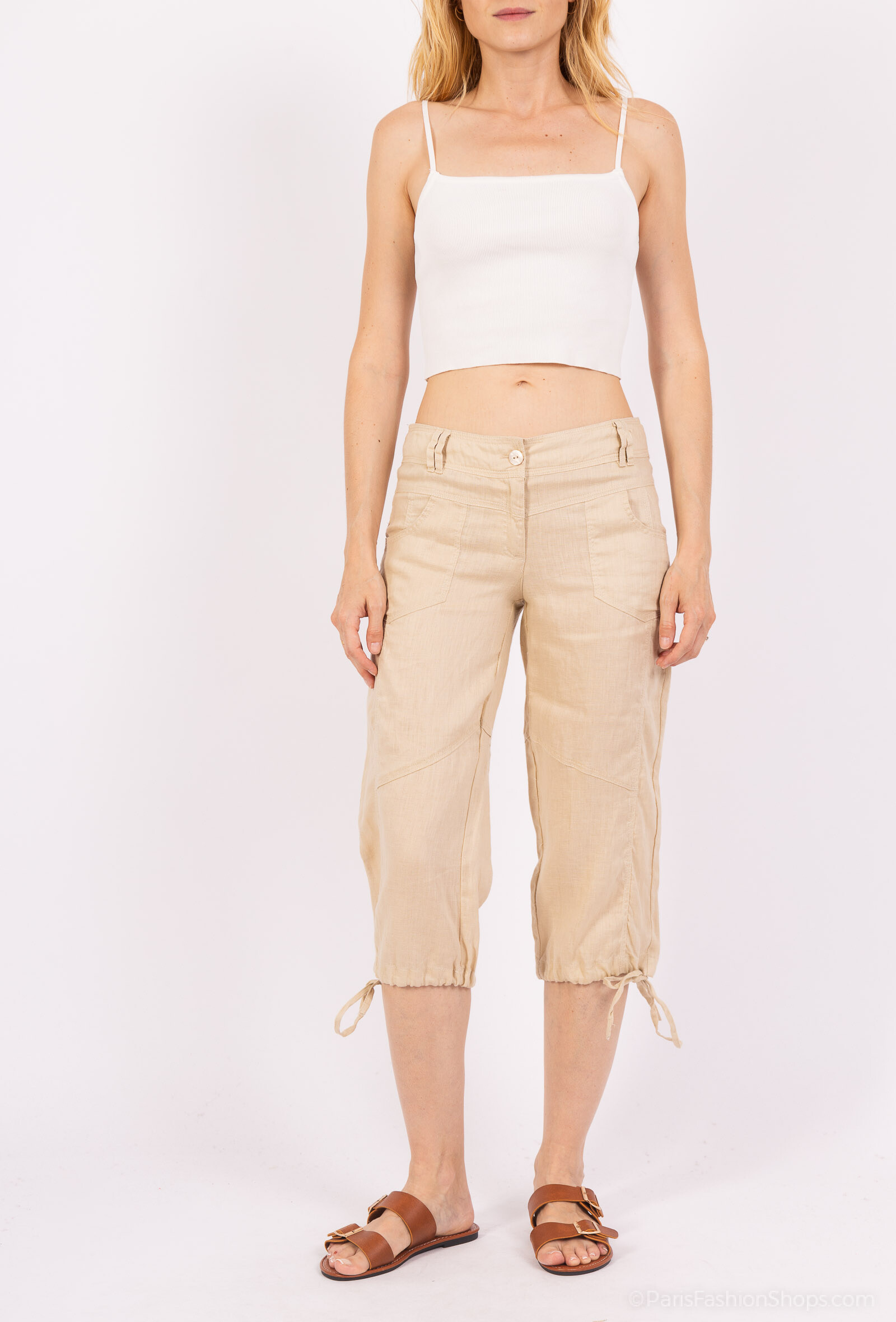 Grossista DIVA TEX LINEN - Pantaloni fluidi in lino