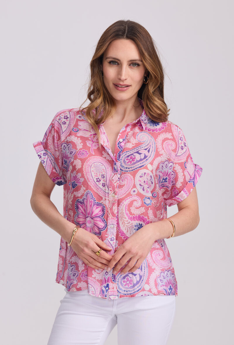 Großhändler DIVA TEX - Kurzarmhemd mit Druck