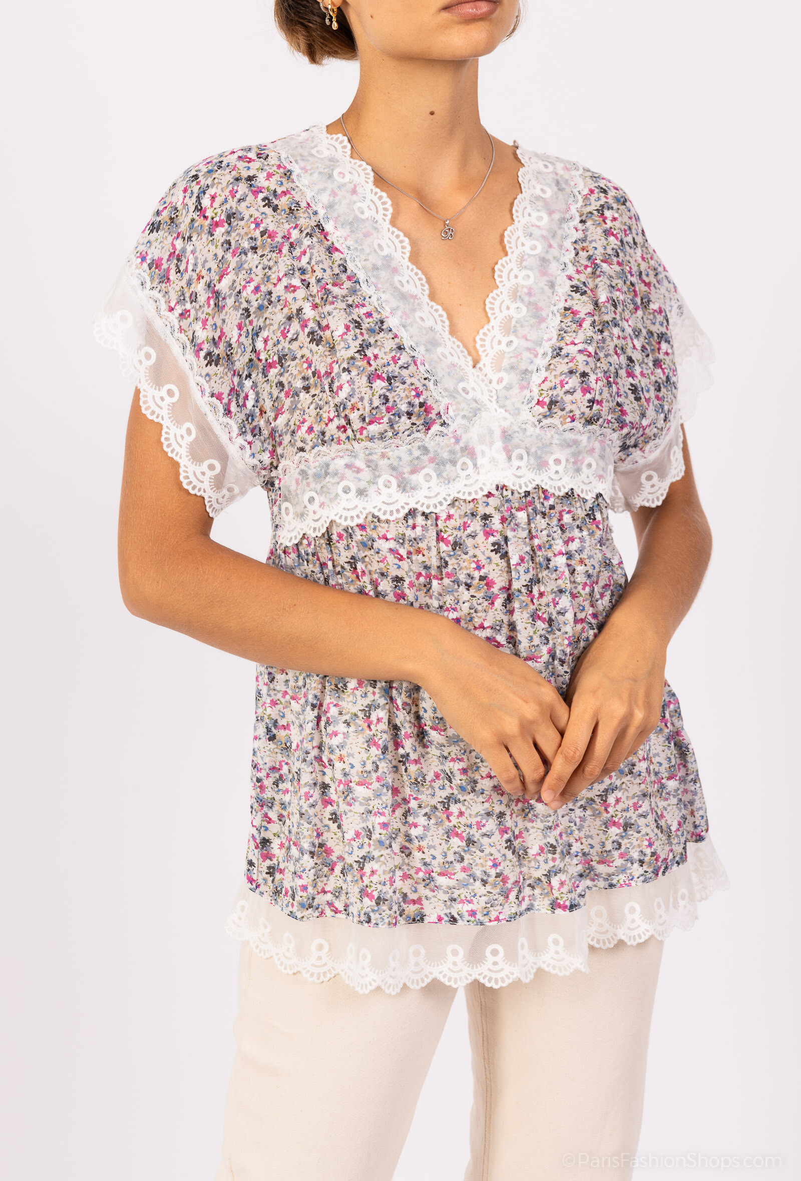 Wholesaler DIVA TEX - Light patterned top