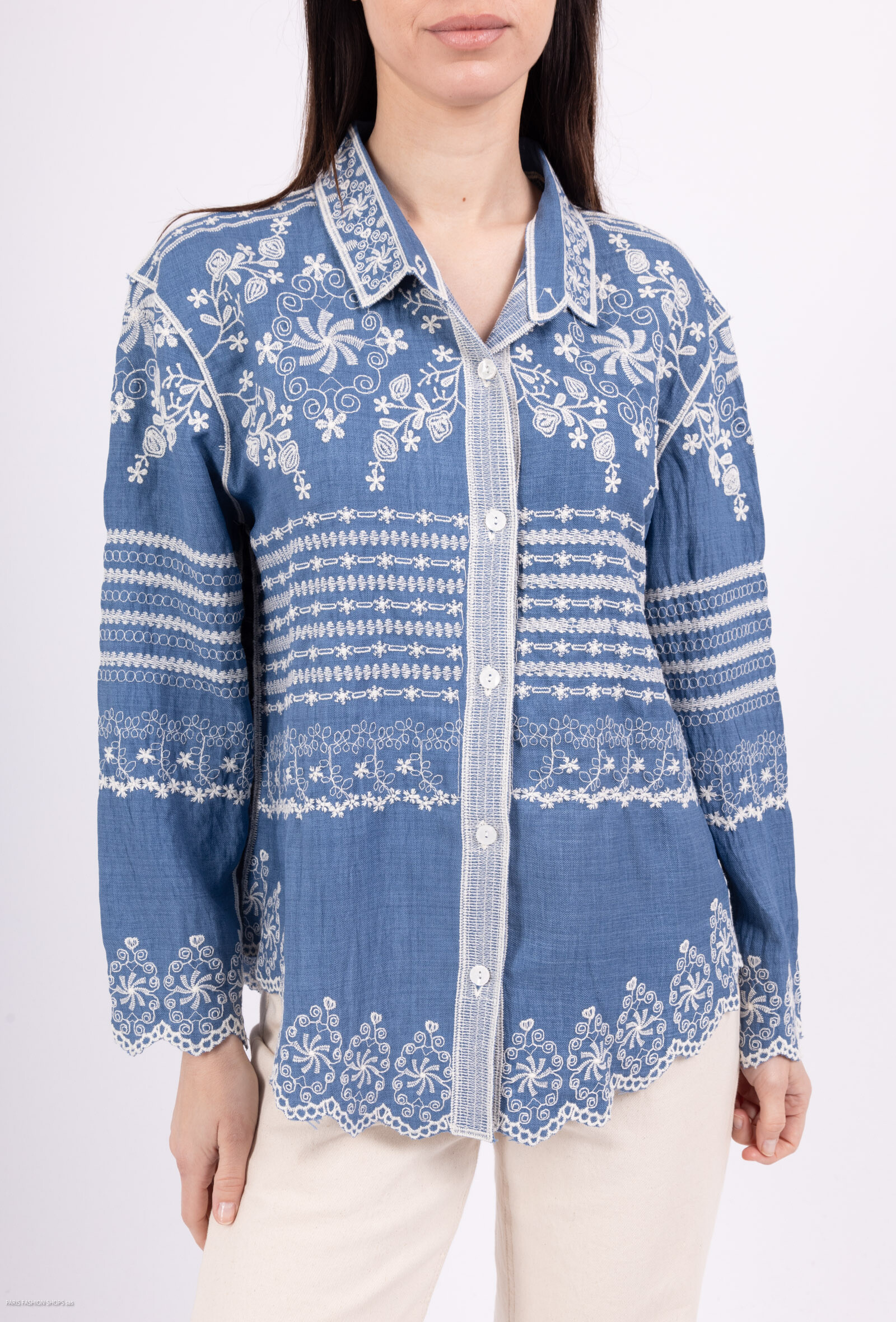 Grossista Dix-onze - Camicia ricamata