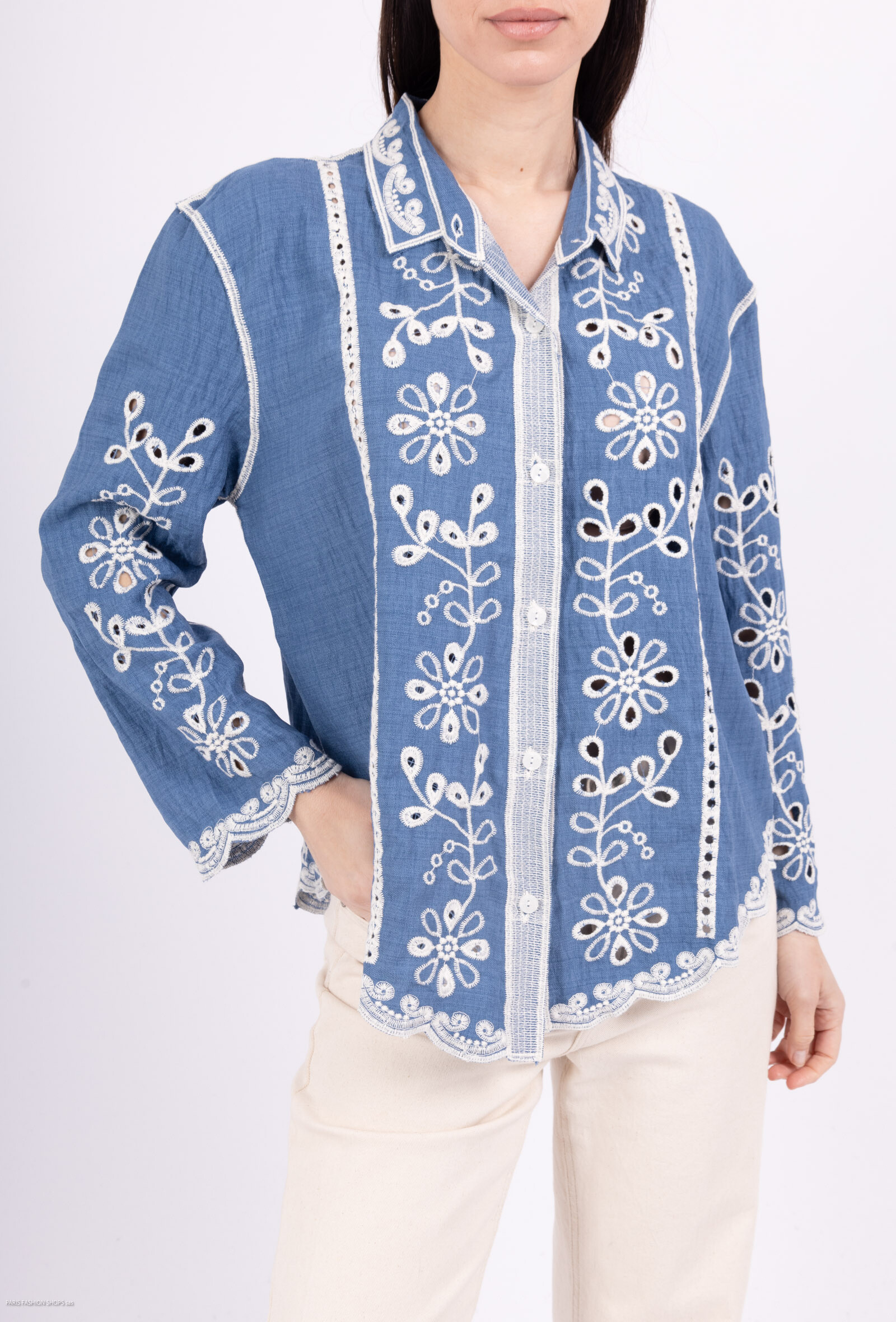 Grossista Dix-onze - Camicia ricamata
