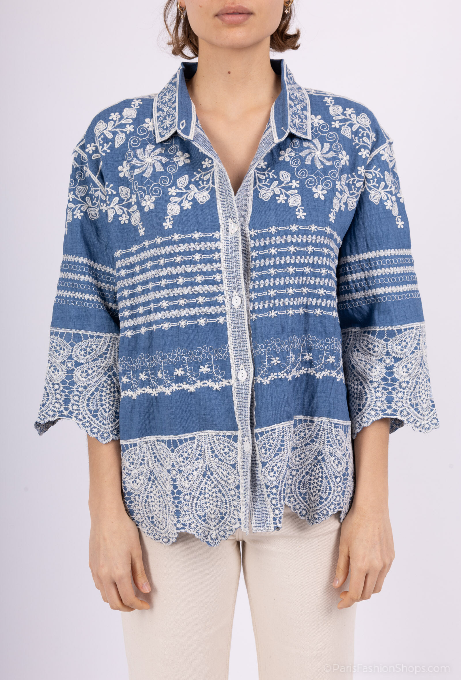 Wholesaler Dix-onze - Embroidered shirt