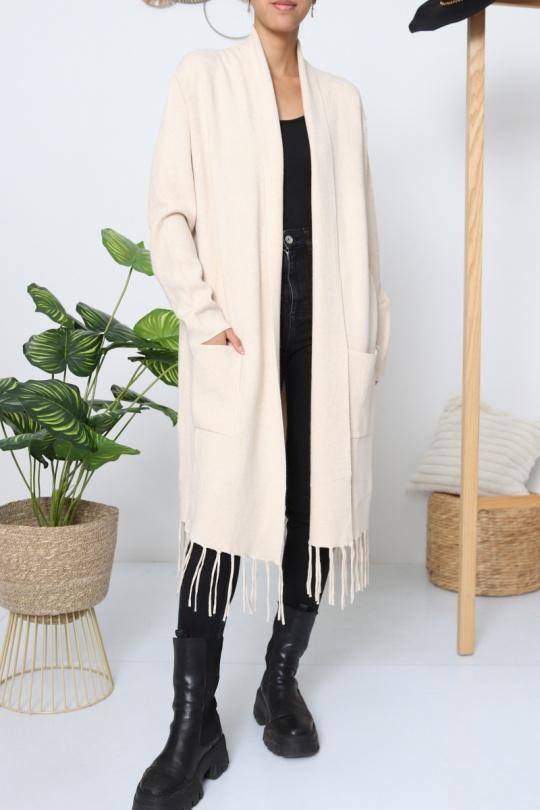 Grossiste Dix-onze - Gilet large avec des franges