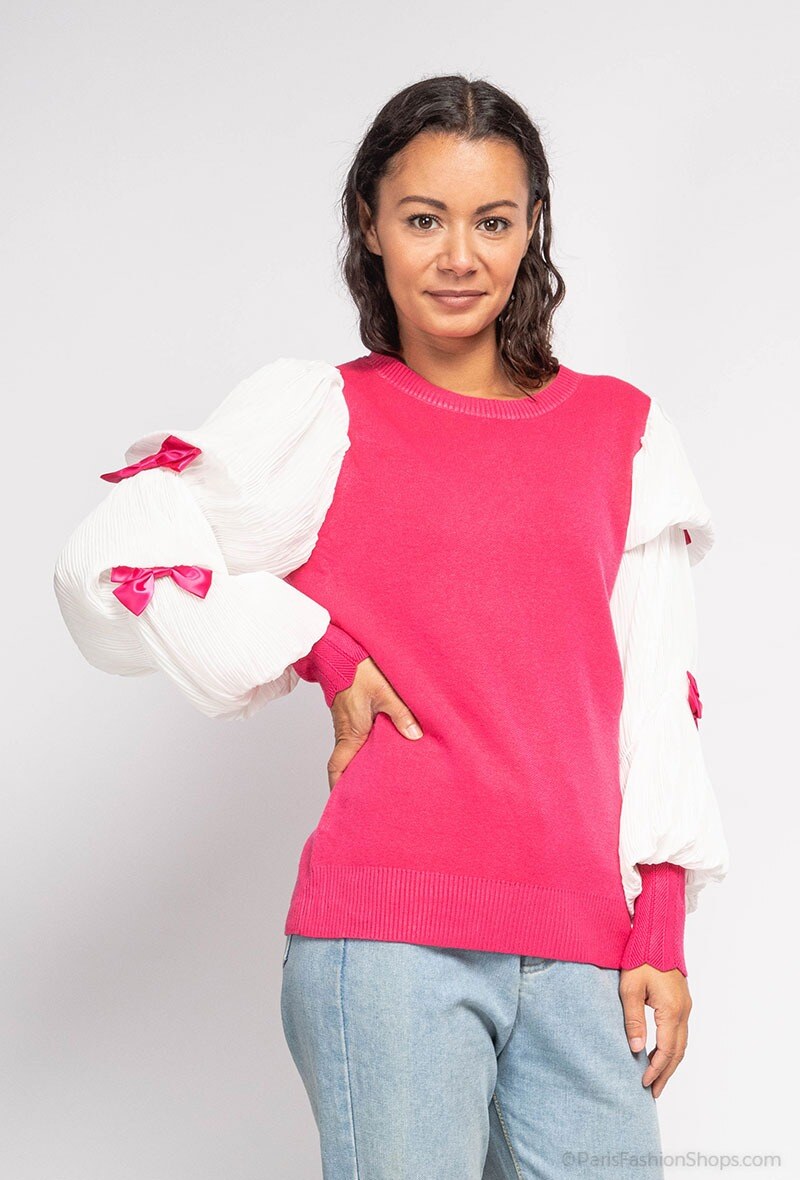 Wholesaler Dix-onze - Sweater with fabric