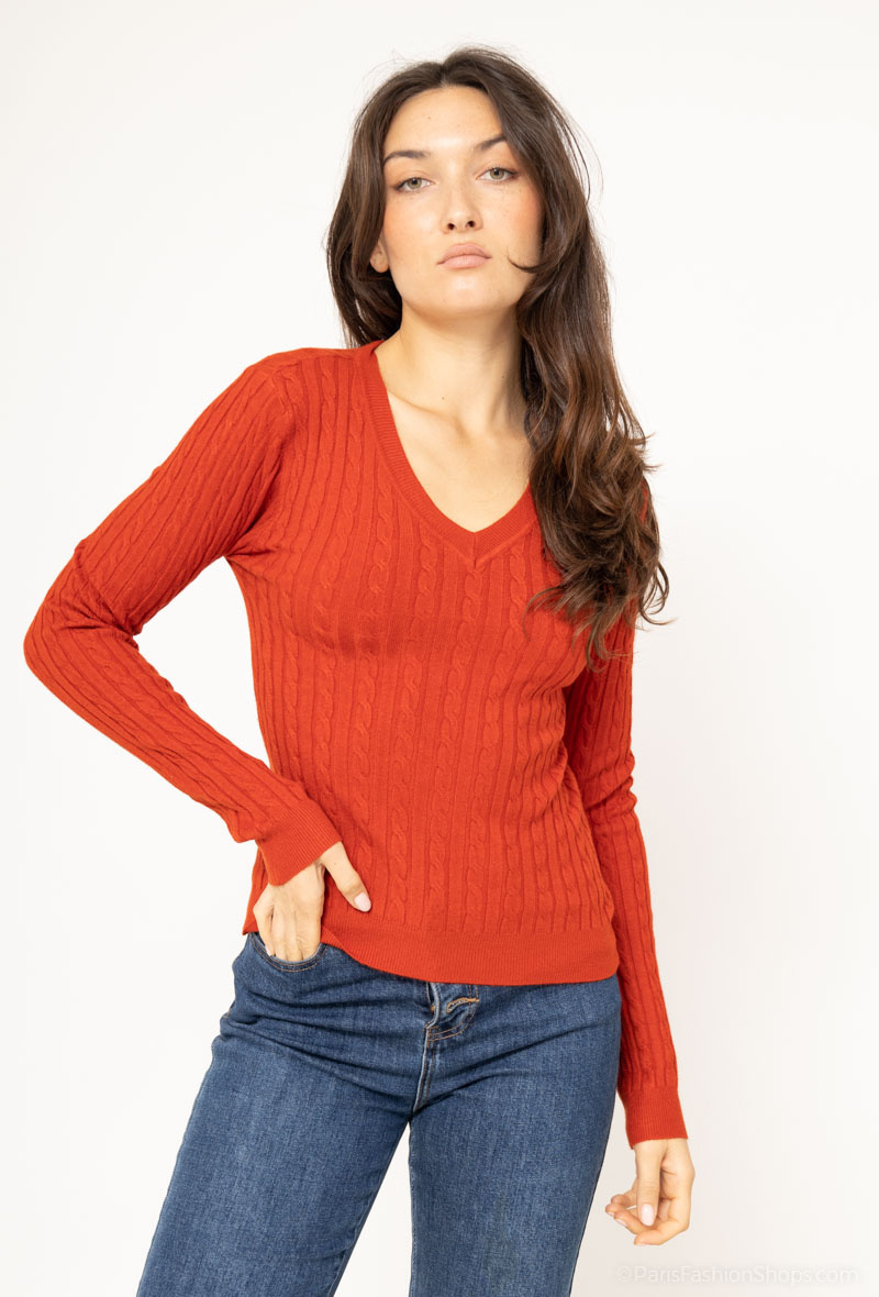 Wholesaler Dix-onze - Oversized v-neck sweater