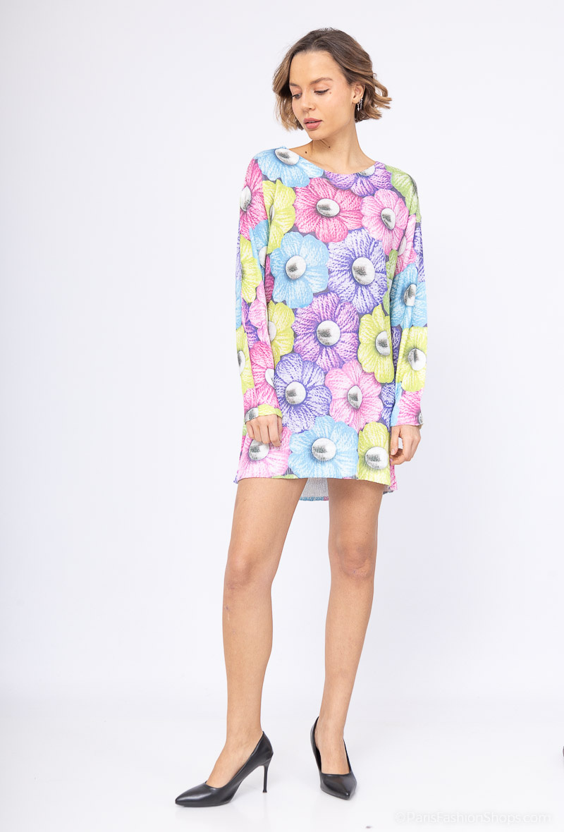 Mayorista Dix-onze - Suéter con estampado de flores