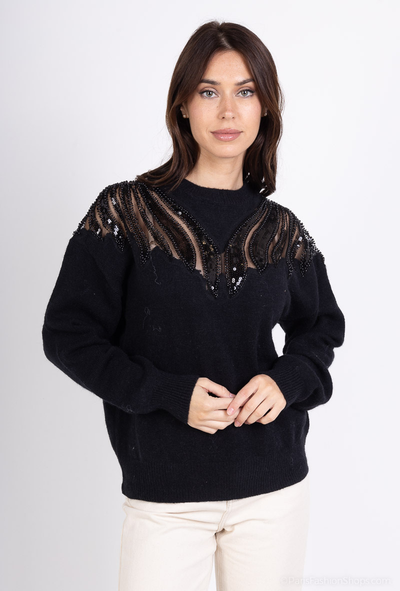 Wholesaler Dix-onze - Oversized v-neck sweater