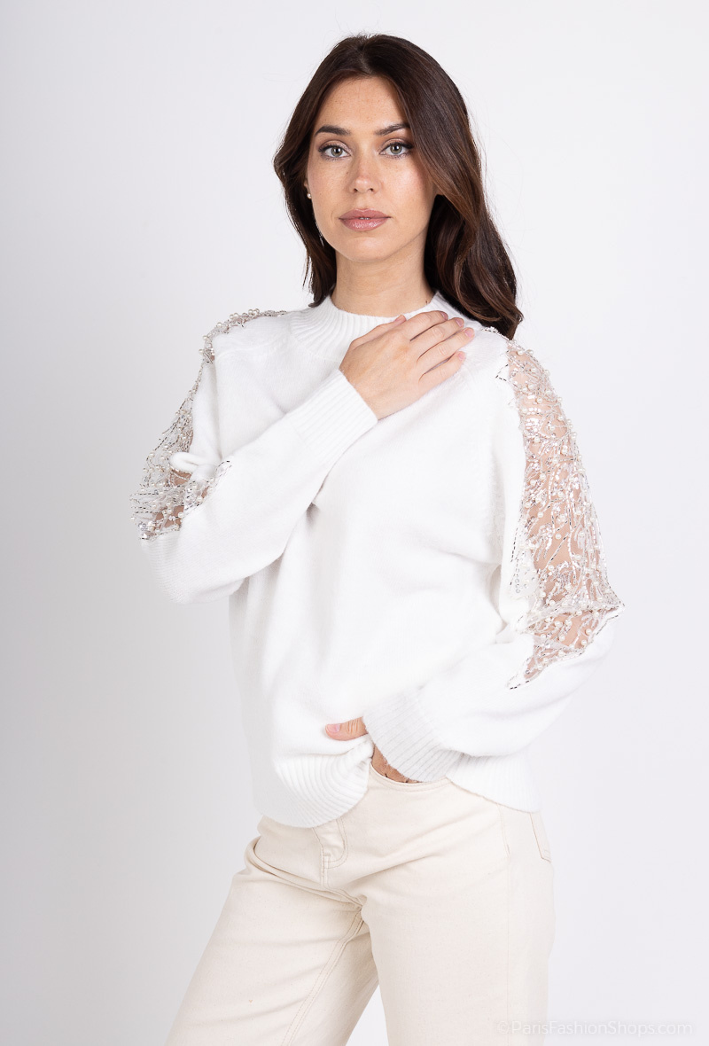 Wholesaler Dix-onze - Oversized v-neck sweater