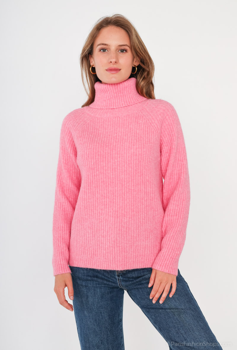 Wholesaler Dix-onze - Very soft wool turtleneck sweater with cashmere touch