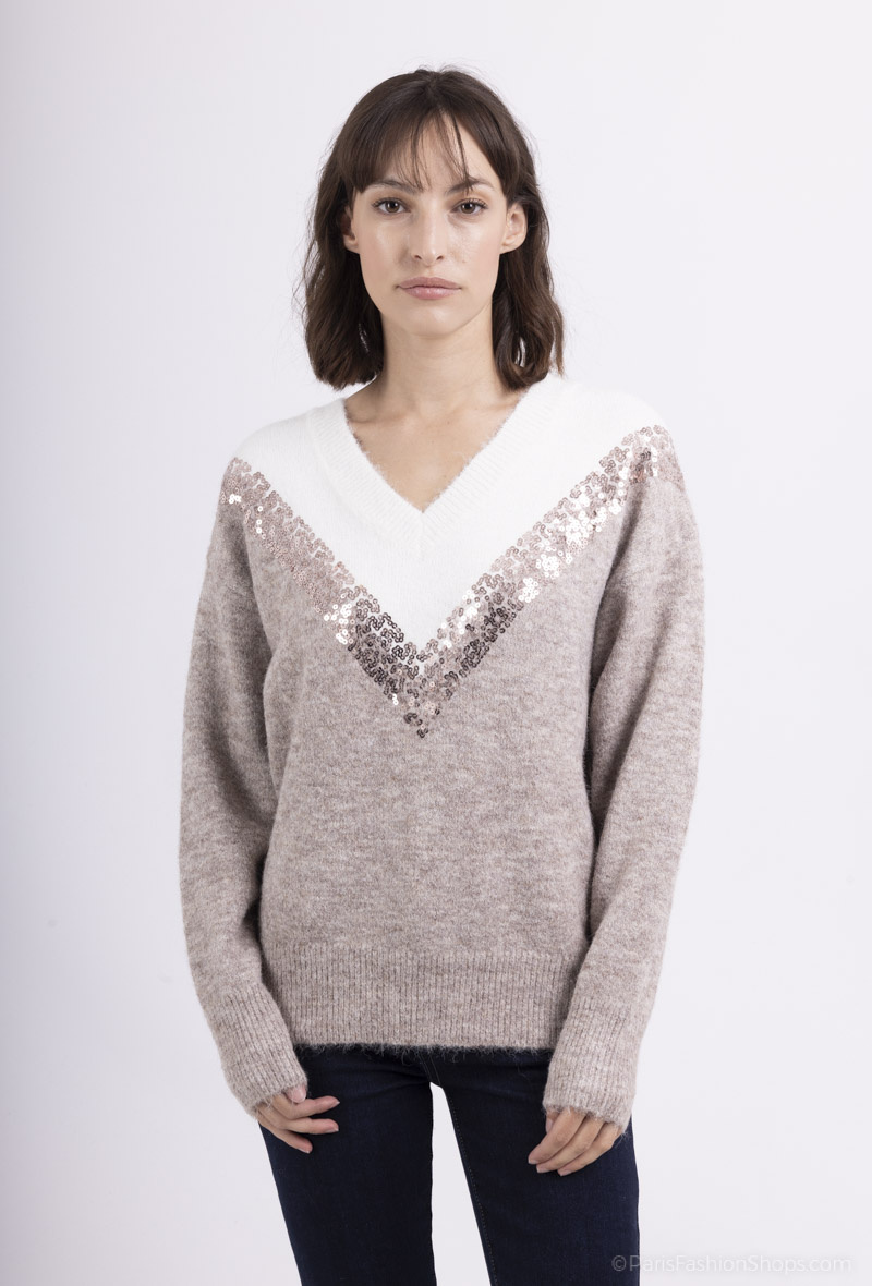 Wholesaler Dix-onze - Oversized v-neck sweater