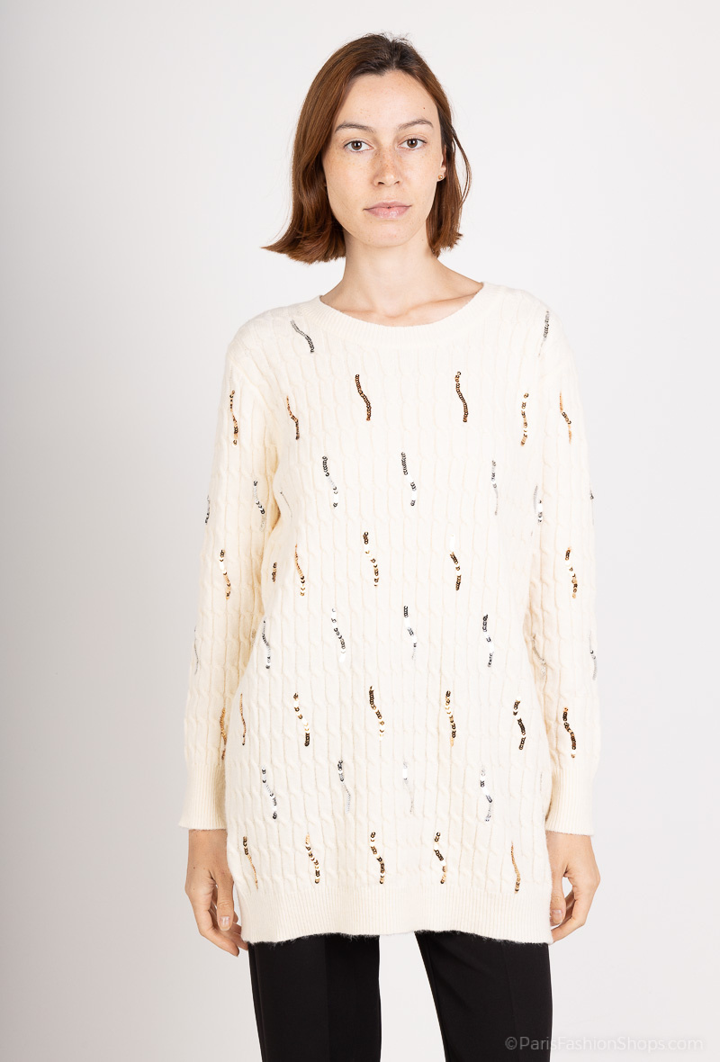 Wholesaler Dix-onze - Oversized v-neck sweater