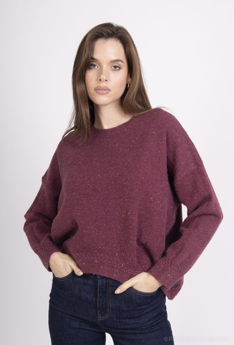 Wholesaler Dix-onze - AMOUR sweater with diamond buttons