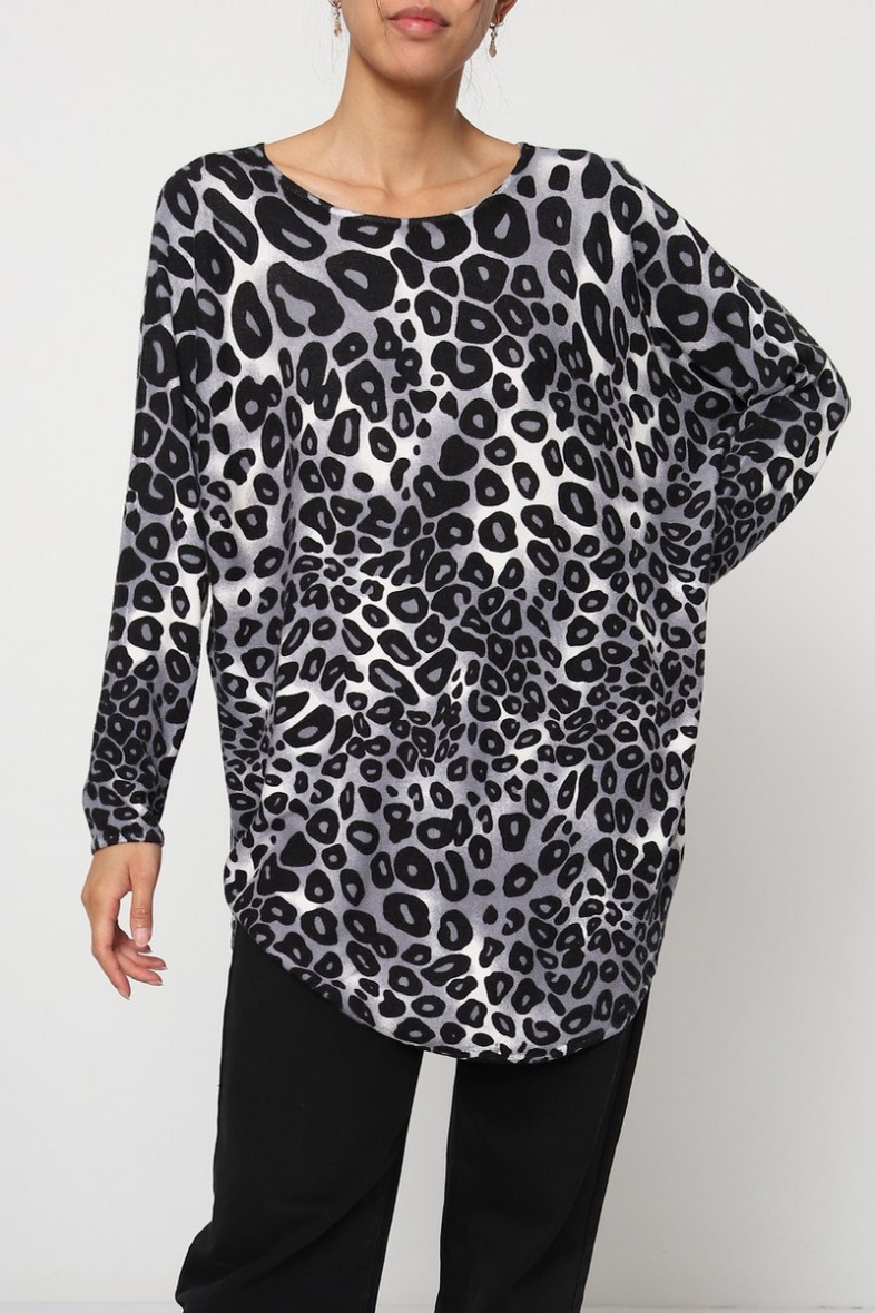 Großhändler Dix-onze - Jersey mit Leopardenmuster