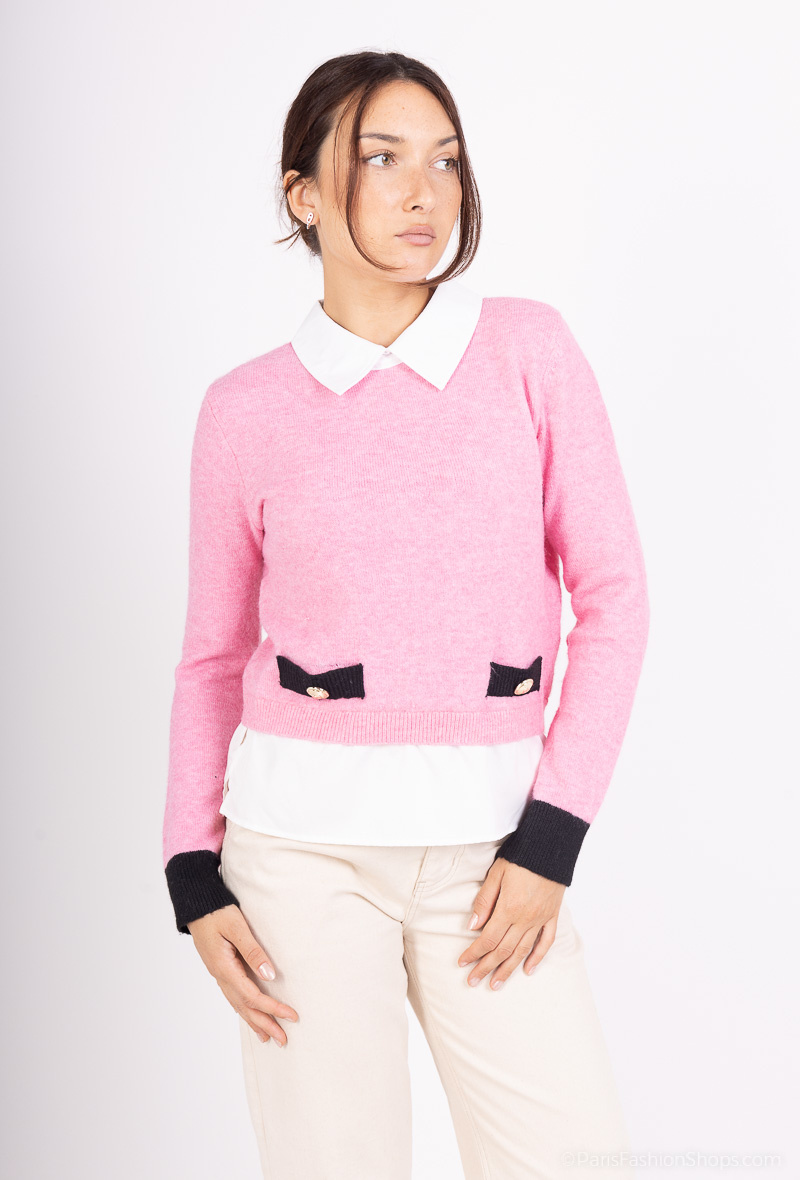 Wholesaler Dix-onze - Very soft cable v-neck sweater