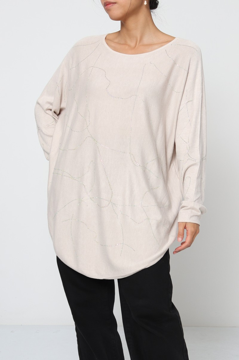 Wholesaler Dix-onze - Striped sweater with hood