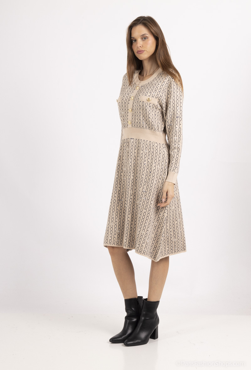 Grossiste Dix-onze - robe jacquard luxe avec boutons dores