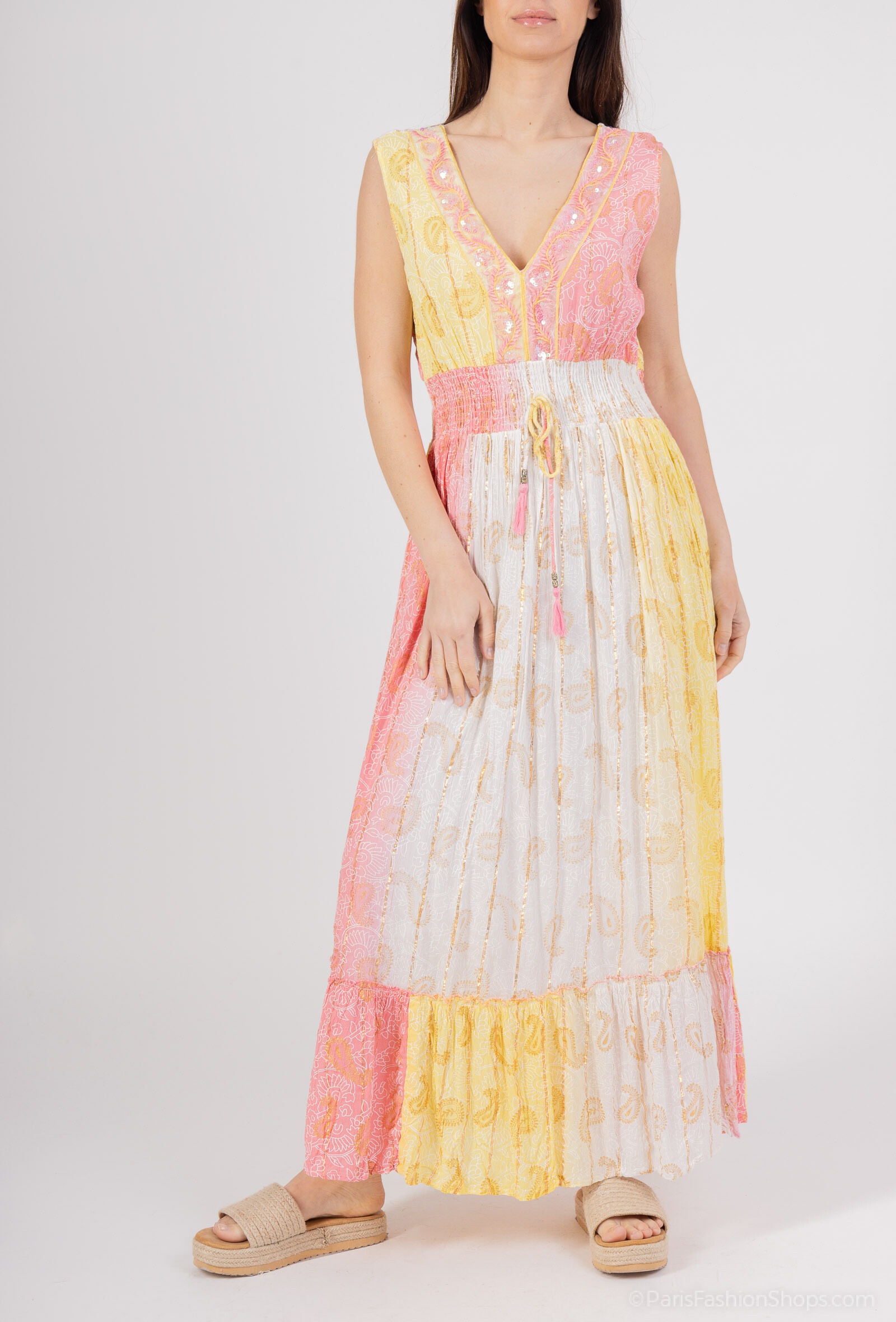 Mayorista Dix-onze - Vestido multicolor de multicolor