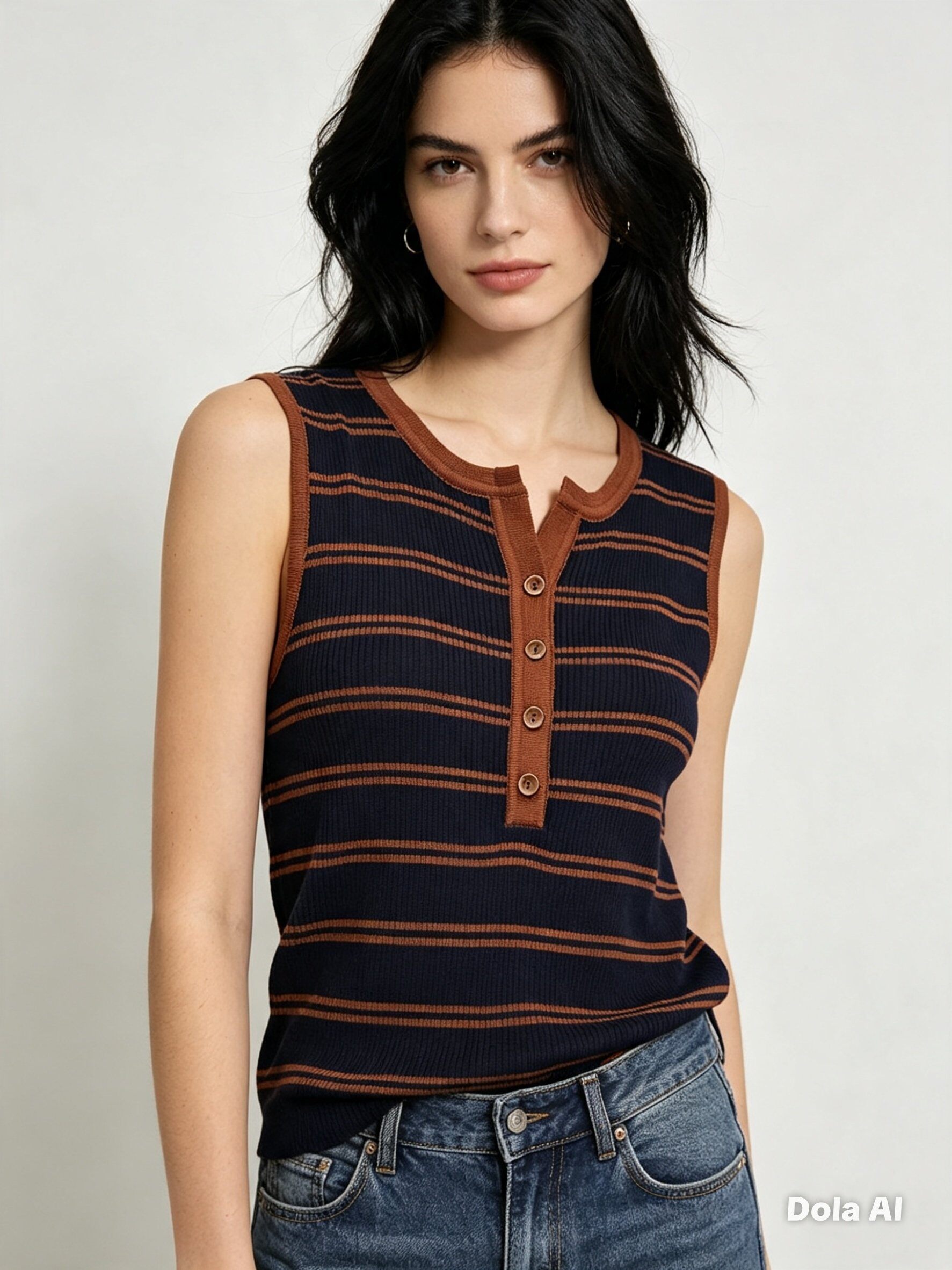 Grossiste Dix-onze - Top col tunisien sans manches