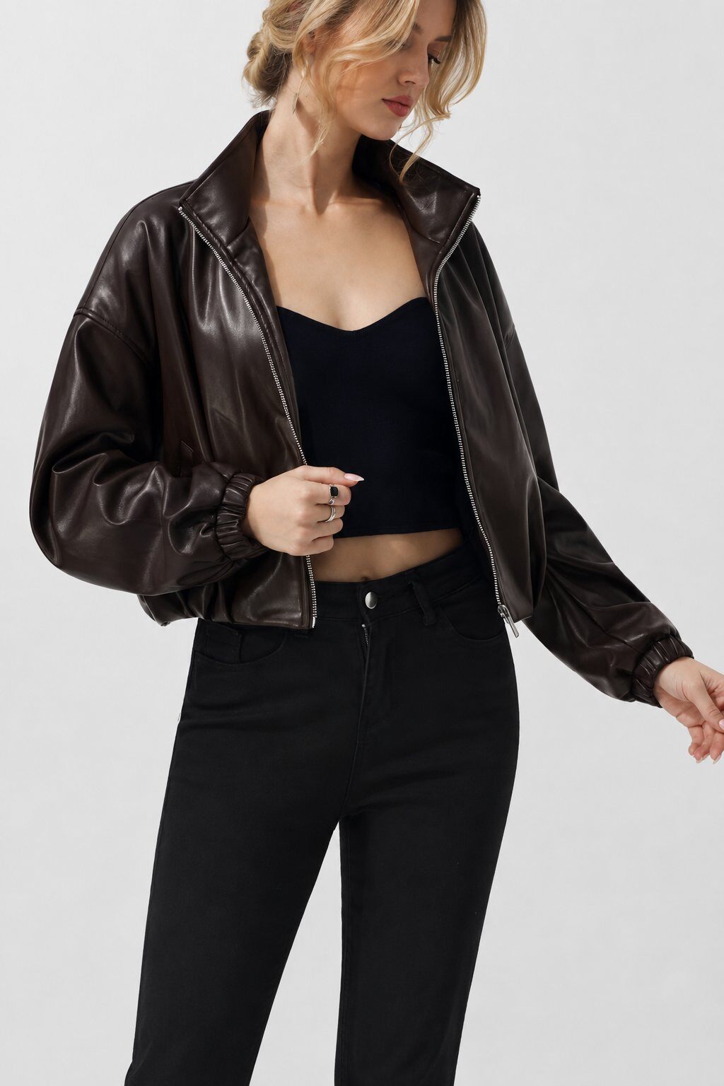 Wholesaler Dix-onze - Ultra-Soft Faux Leather Jacket