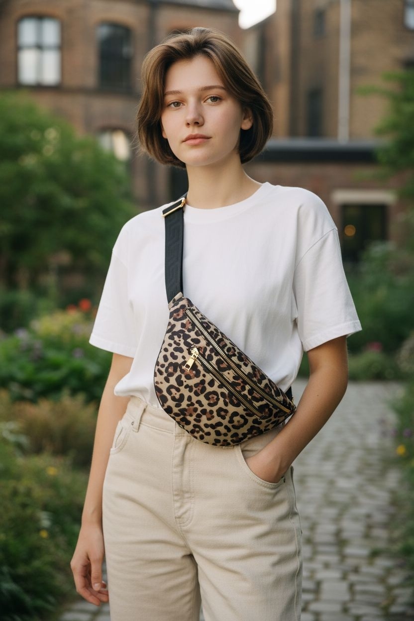 Wholesaler Dollibag - Leopard print fanny pack