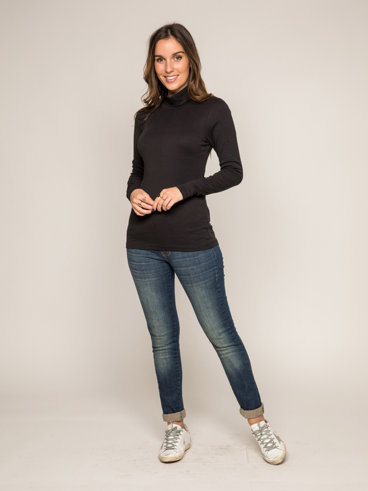 Wholesaler Dona Lisa - Women's Cotton Turtleneck Top FUSEE