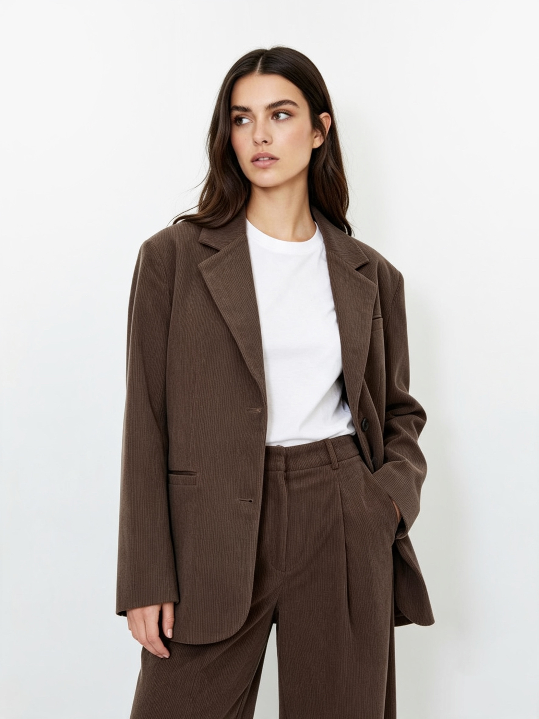 Wholesaler DOREMI - OVERSIZED CORDUROY BLAZER